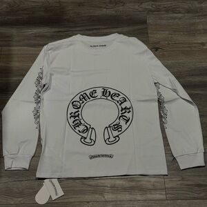 Chrome Hearts White Pocket T-Shirt with Black Logo